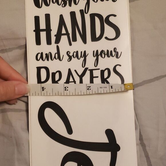 Wash your hands cause Jesus and germs are everywhere wall decal wall art - Picture 5 of 5